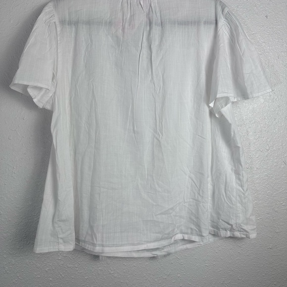 Knox Rose White Short Sleeve Button Down Shirt Size XXL - Picture 5 of 5